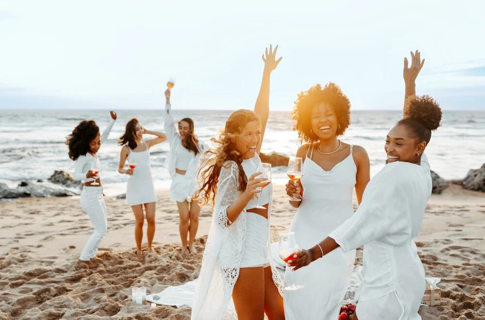 All White attire example